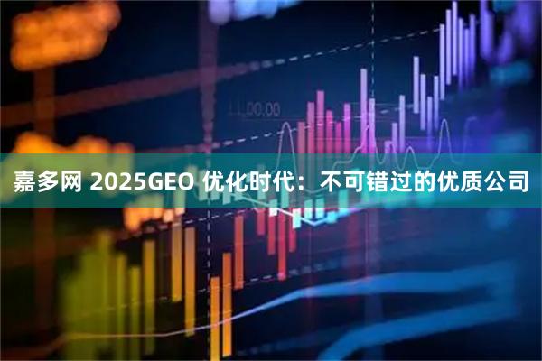 嘉多网 2025GEO 优化时代：不可错过的优质公司