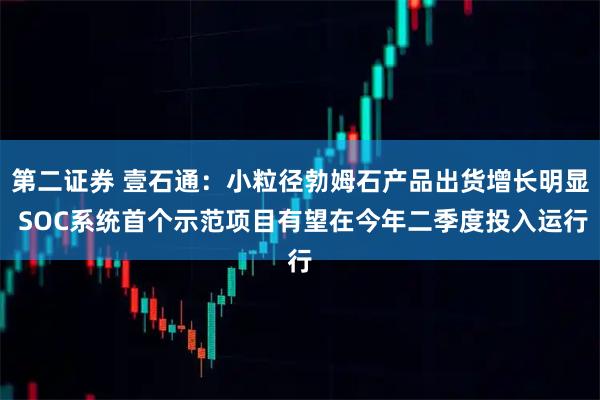 第二证券 壹石通：小粒径勃姆石产品出货增长明显 SOC系统首个示范项目有望在今年二季度投入运行